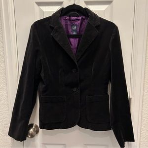 GAP velvet blazer size S